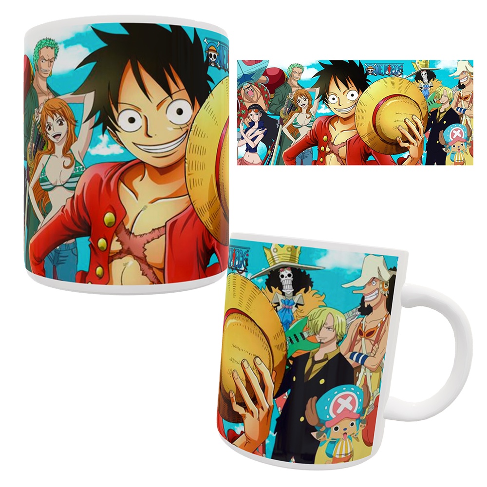 Caneca One Piece Personalizada de Porcelana do Mangá Anime Presente Xícara  Cerâmica Quadrinho Filme Série Personagens no Shoptime