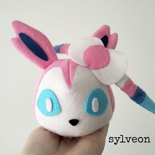 pelucia pokemon sylveon shiny eevee evolução feito á mão aprox 30