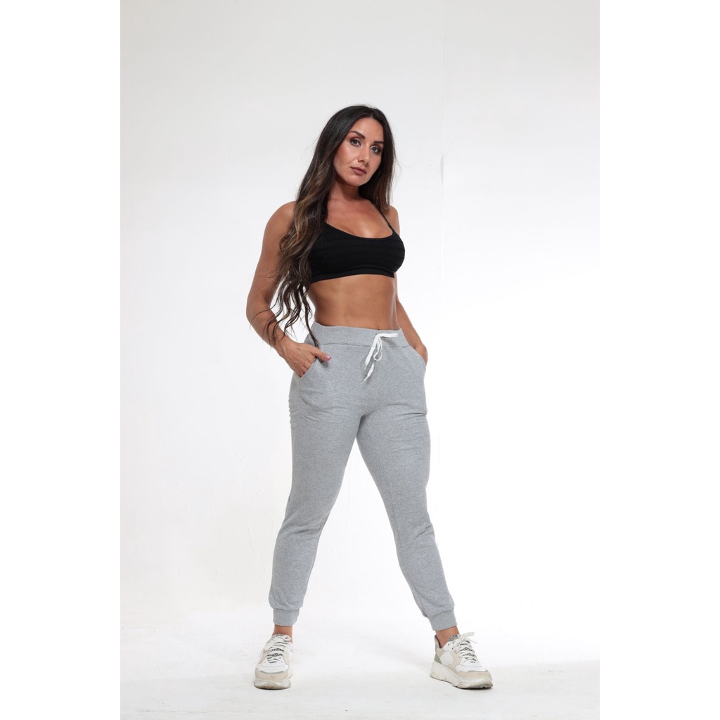 Calça moletom hot sale feminina treino