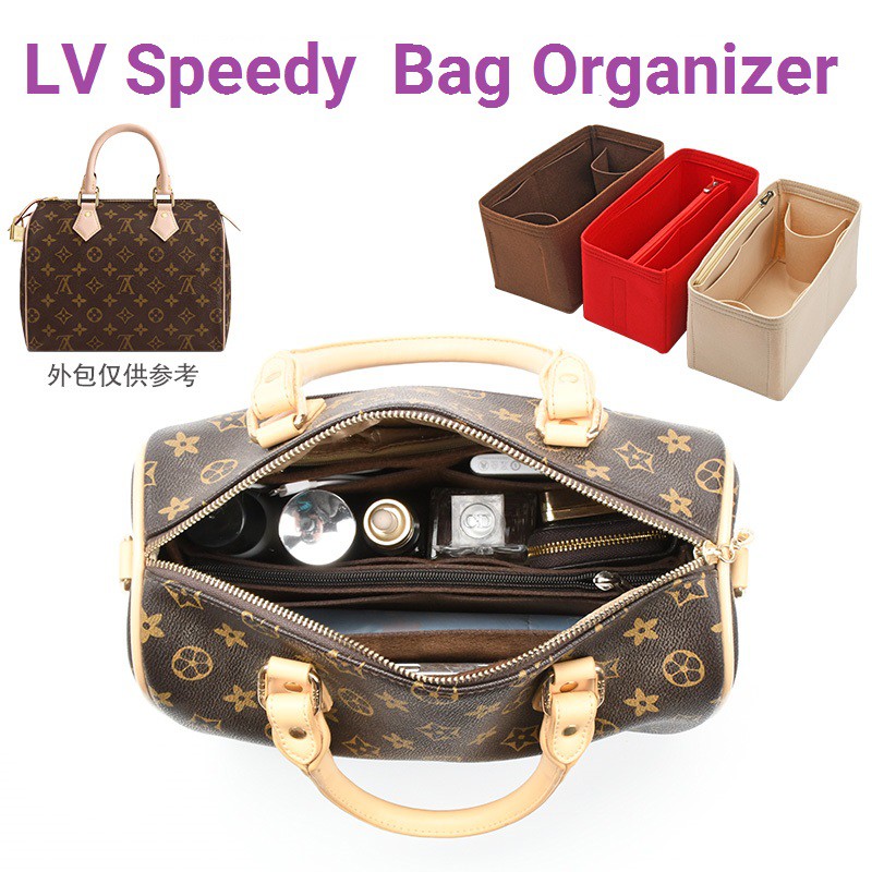 Organizador de bolso muy suave para mujer, organizador de bolso de mano,  organizador para bolsa Louis Vuitton Speedy (marrón, pequeño) :  : Ropa, Zapatos y Accesorios