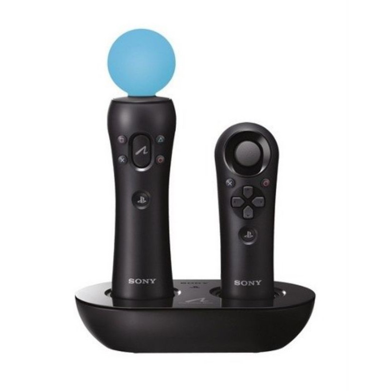 Base Carregador Dual Power Dock Move Playstation 3 Ps3