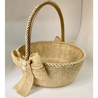  Cesta Florista De Juta / Casamento / Daminha