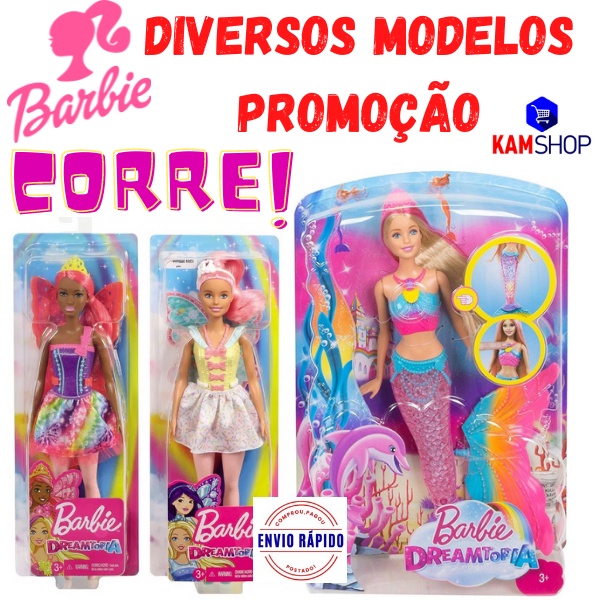 Cabeça Da Boneca Barbie Dreamtopia Sereia Pentear Cabelo Top - Manias da  Karla do  - Loja Virtual