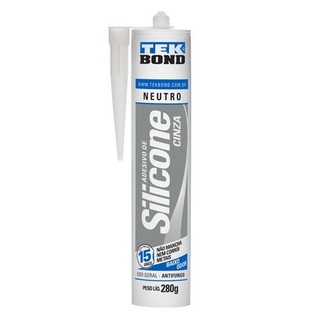 Silicone Neutro Cinza 280g - Tekbond