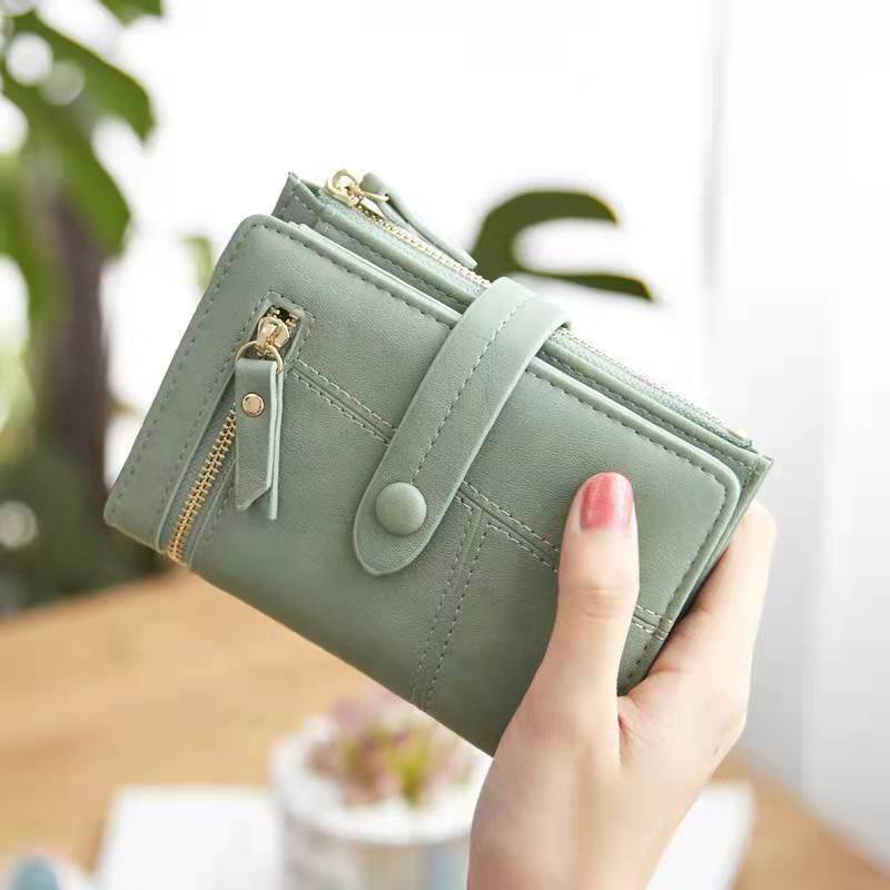 Crazy Bag Mini Multifunctional Leather Women's Wallet With Buckle