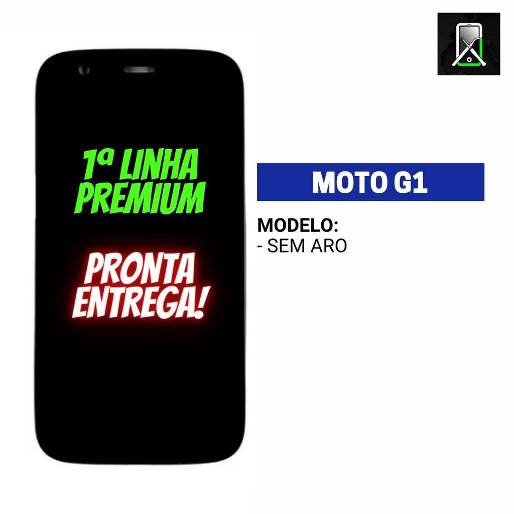 Tela Frontal Display MOTOROLA MOTO G1, Xt1032, Xt1033 Preto LCD Touch ...