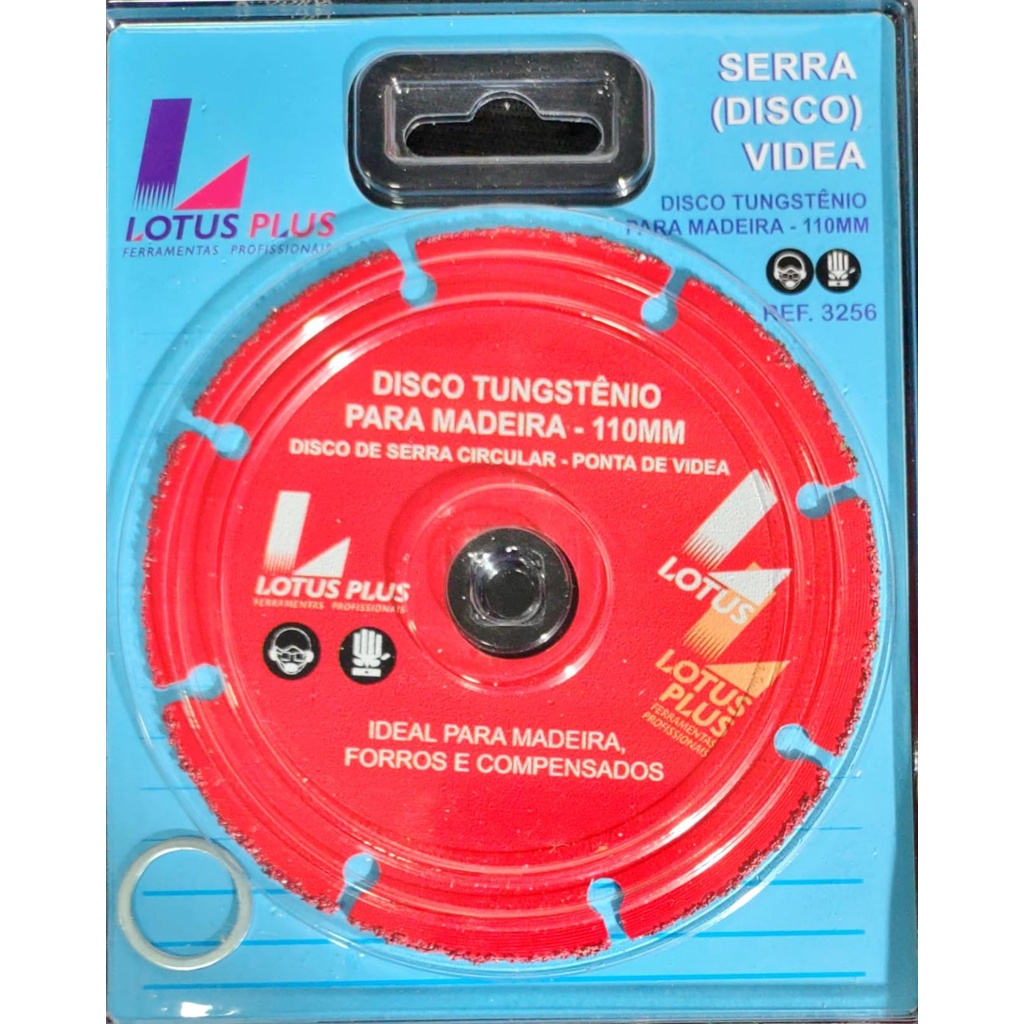 Disco Serra Tungstênio Corte Madeira Ponta De Videa 110mm Ideal para Madeiras, Forros e Compensados