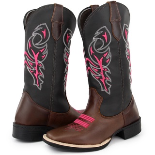Bota Texana Country Feminina Texas Gold Delegada Café