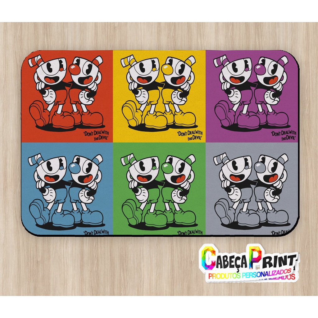 Mouse Pad 20x28 Cm Cuphead | Shopee Brasil