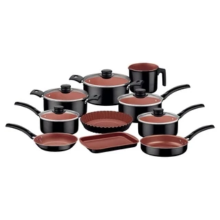 Jogo de Panelas Tramontina Turim Preta e Cobre Antiaderente Starflon Max 10 Peças em Oferta na Shopee