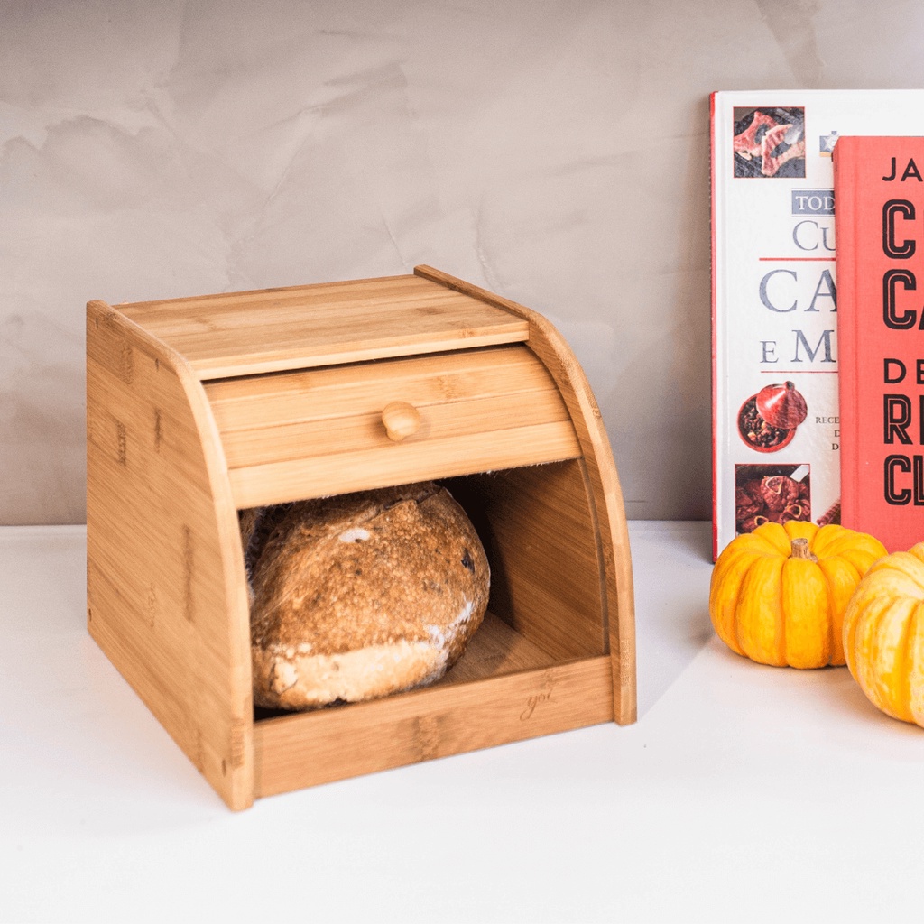Suporte Porta Pão Bolo Bambu Pequeno Tyft Yoi | Shopee Brasil