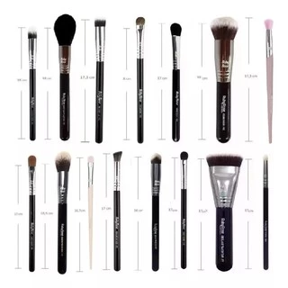 Kit Pincel Linha Max Maquiagem 15 Pincéis Ruby Rose completo
