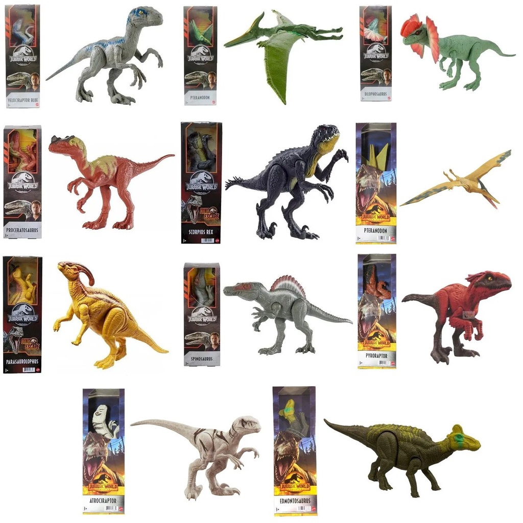 Dinossauro Jurassic World velociraptor (verde) - Pacote Selvagem - Dino  Escape camp cretaceous - Mattel em Promoção na Americanas