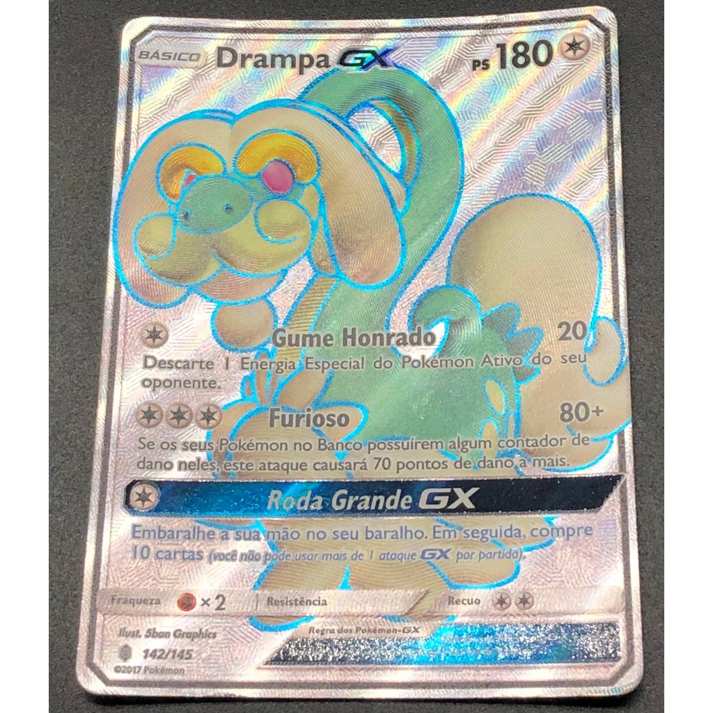 Carta Pokémon Lendário Solgaleo Gx Jumbo Extra Grande