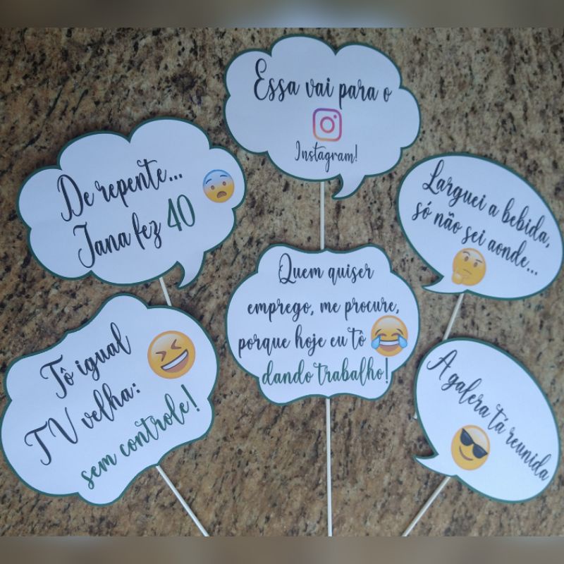01 Placa Frase Divertida | Para Fotos de Aniversário, Casamento, 15 ...