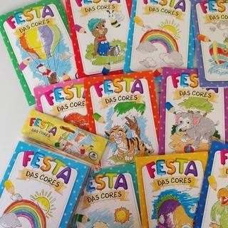 Kit Colorir Com 10 Livros Festa Das Cores-brasileitura