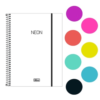 Caderno Universitário TILIBRA Neon - 1 Matéria c/ 80 Páginas