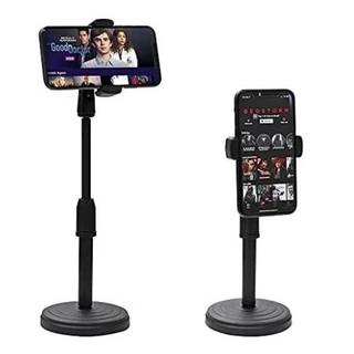 Suporte Celular Mesa Portátil Selfie Gravação Ajustável Pedestal Reforçado 360º