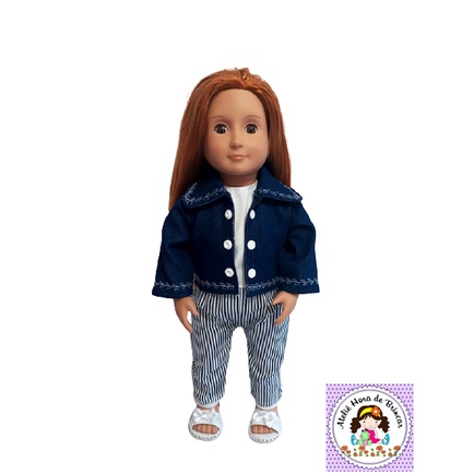 Roupa Maiô Para Boneca American Girl Our Generation Adora Bebê Reborn Baby  Alive Roupinha Praia Flamingo Biquíni Com Óculos Boia 41