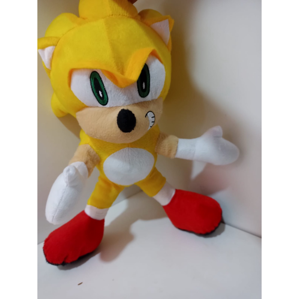 Boneco Sonic De Pelúcia Amarelo 50cm, Magalu Empresas