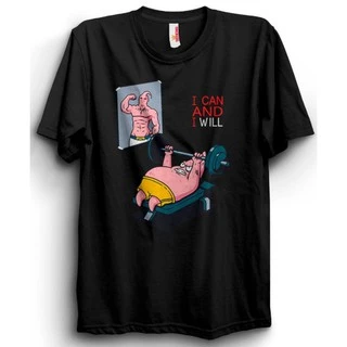 Camiseta Basica Desenho I Can And I Will Academia