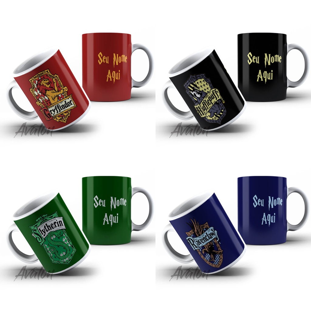 Caneca Harry Potter Casas De Hogwarts Ravenclaw Corvinal