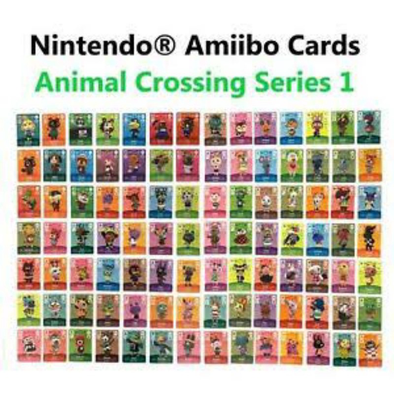 Amiibo Card Animal Crossing Series 1 (51 ao 100) Para Nintendo Switch/New 3ds xl/New 2ds Xl