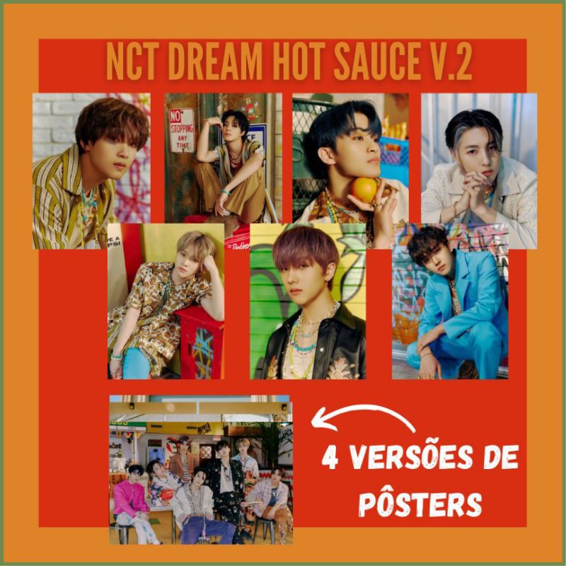 Kit NCT DREAM Hot Sauce kpop Shopee Brasil