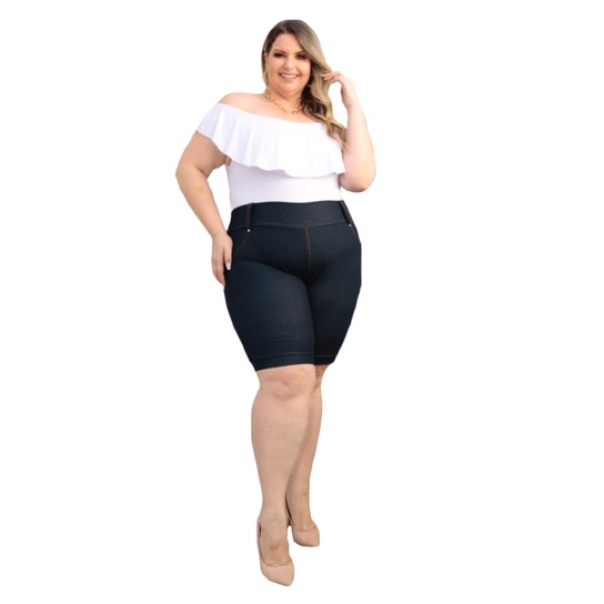 Bermudas de cotton store feminina plus size