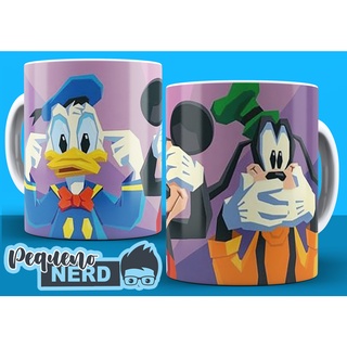 Caneca Personalizada Disney - Mickey & Amigos (Mickey, Pato Donald & Pateta)