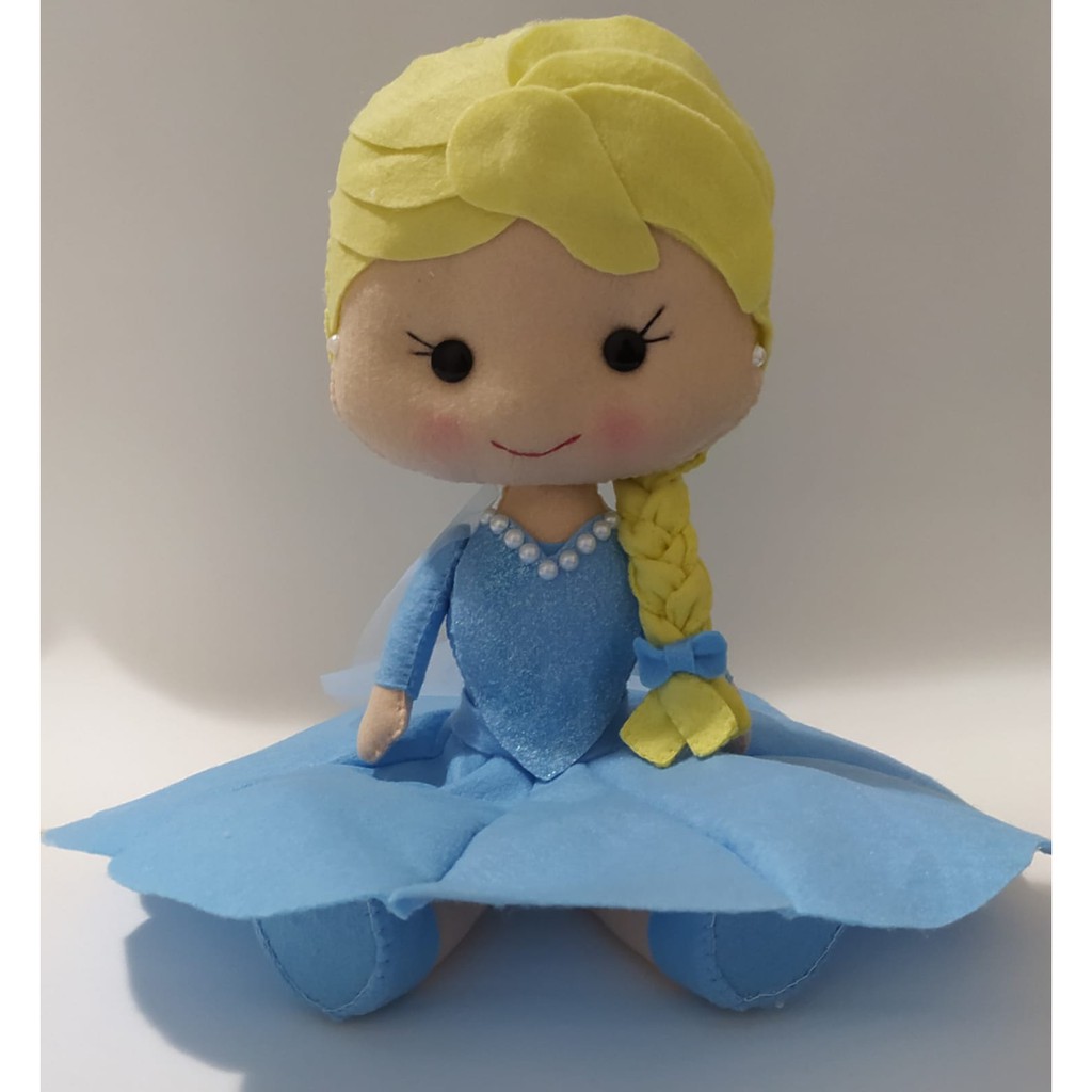 Princesa Elsa da Turma Frozen em Feltro