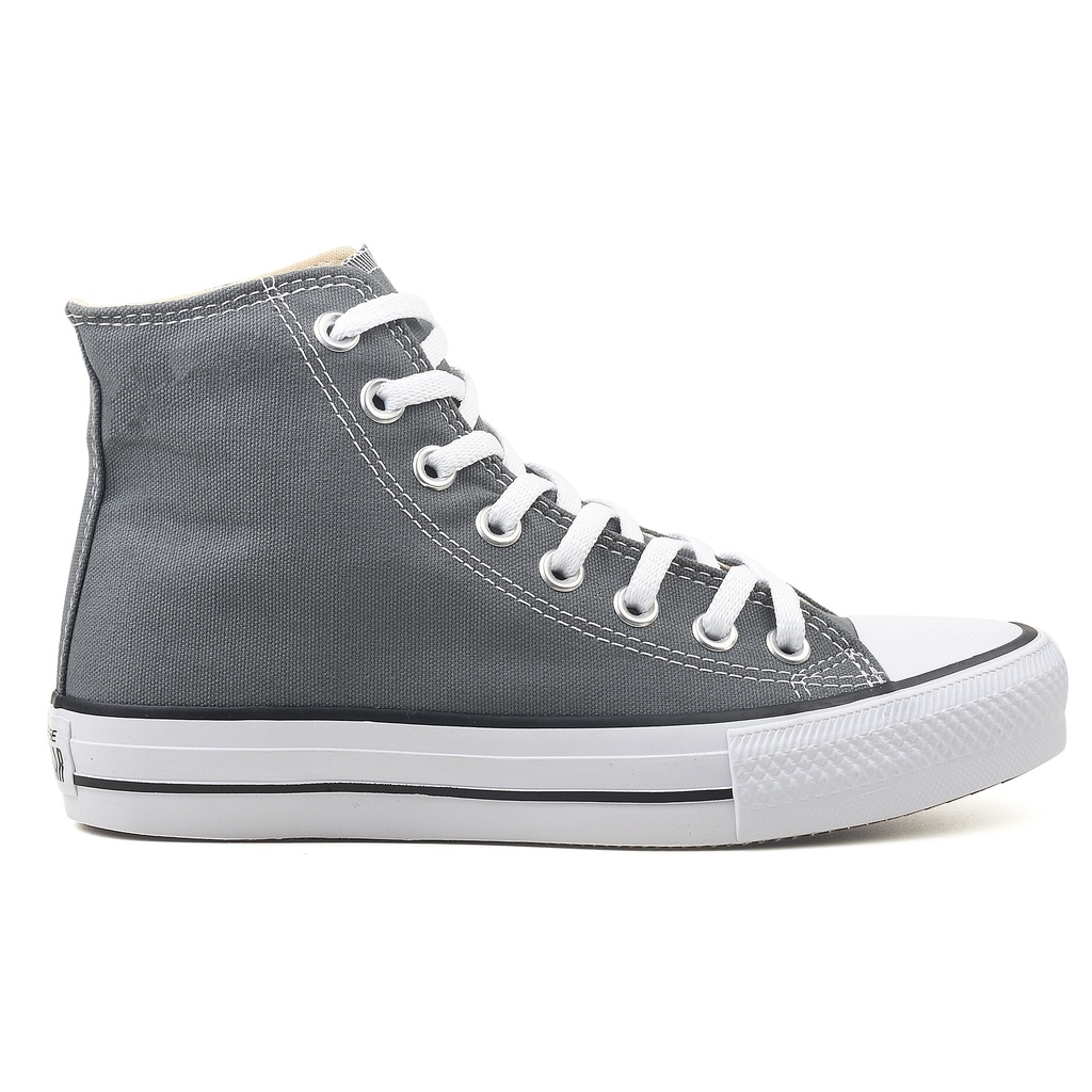 All star sales botinha cinza