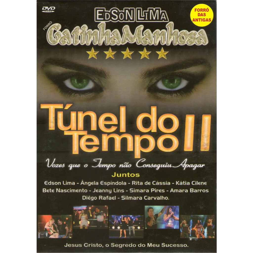 DVD EDSON LIMA E GATINHA MANHOSA TUNEL DO TEMPO 2 ORIGINAL E LACRADO |  Shopee Brasil