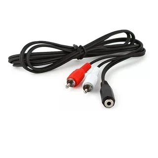 Cabo 2 rca macho x 1 P2 femea 1,5mt