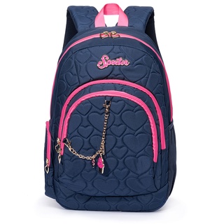 Mochila Spector Metalassê II Notebook Azul Corações
