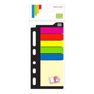 Kit 06 unidades Marcador de páginas coloridas com bloco de notas diversos modelos