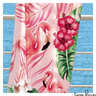 Toalha De Praia Piscina Gigante Dohler Velour Estampada Flamingo Rosa 76x152 cm