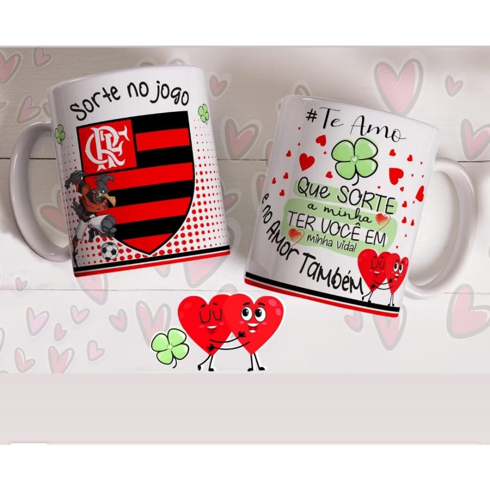 Caneca Flamengo Dia Dos Namorados Personalizada Shopee Brasil