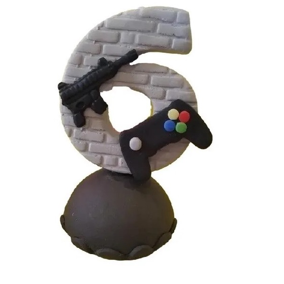 bolo #decoração #topper #jogo #videogame #festa #chantilly