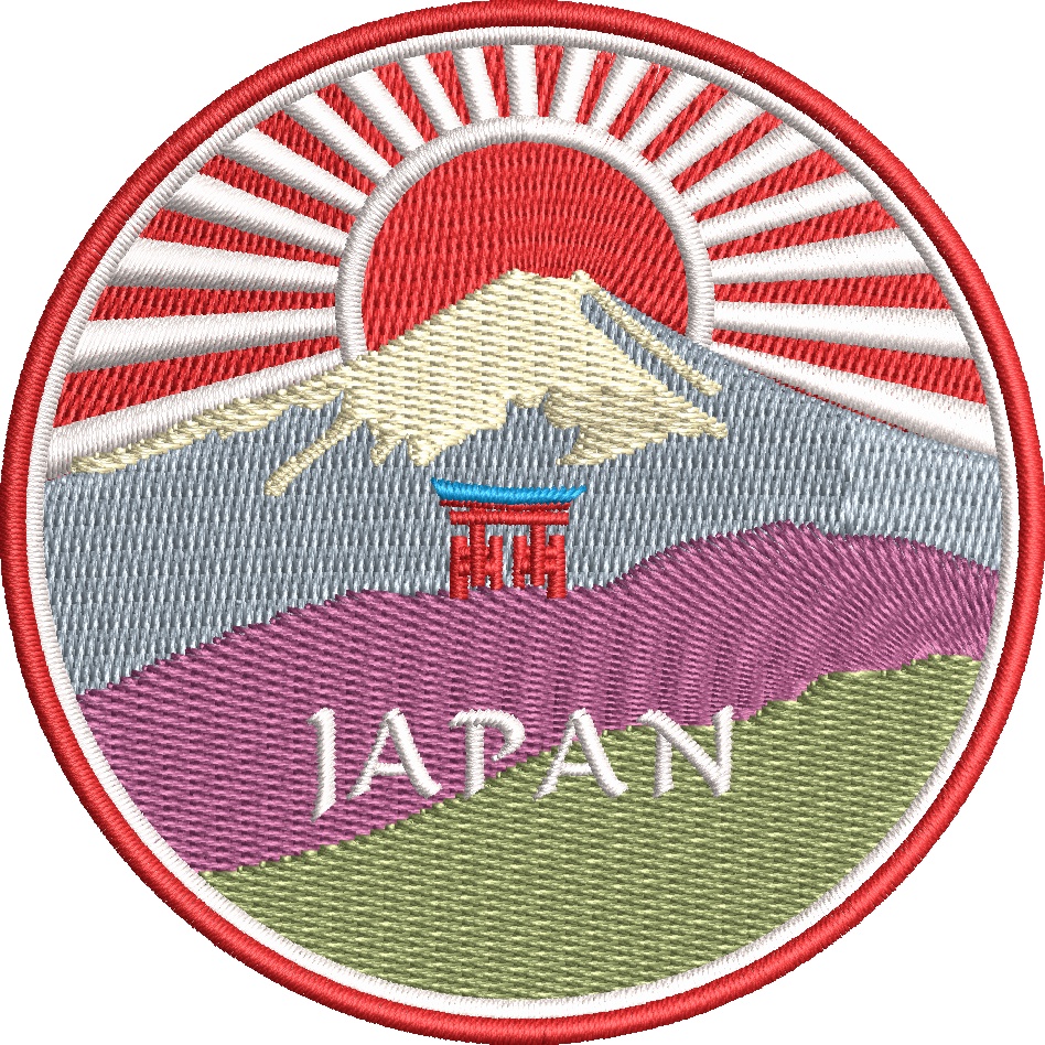 Patch termocolante bordado Japan japão monte fuji | Shopee Brasil