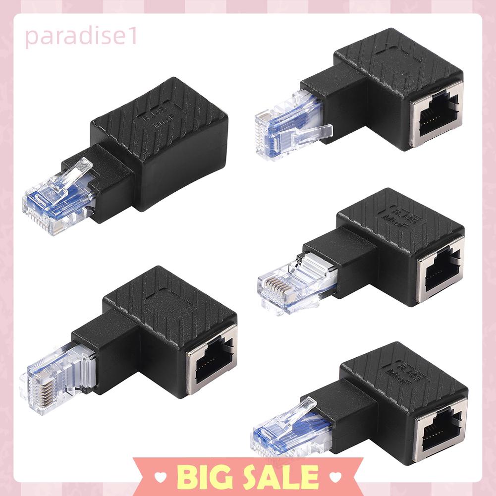 Extensor Adaptador De Rede Ethernet RJ45 90 Graus Multi-Angle Acoplador