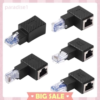 Extensor Adaptador De Rede Ethernet RJ45 90 Graus Multi-Angle Acoplador