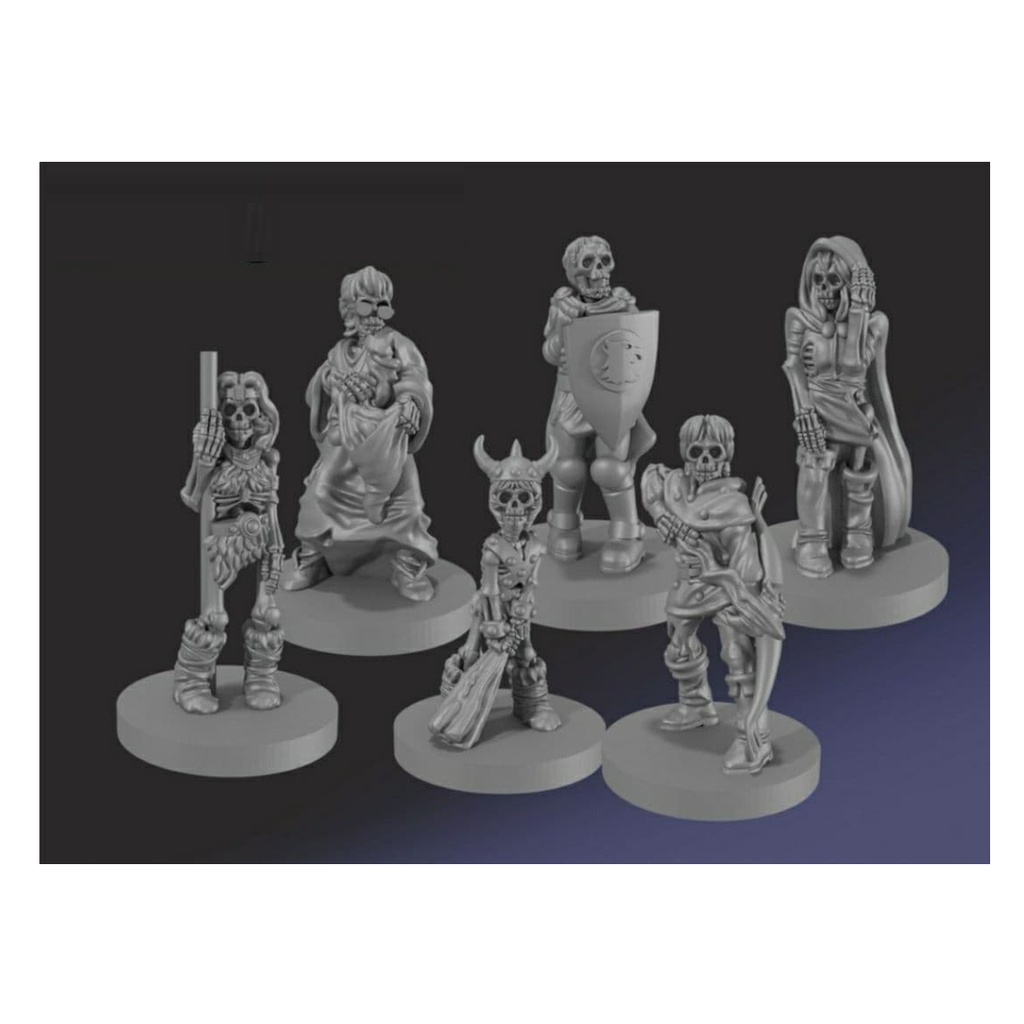 A Caverna do Dragão "Esqueletos" colecão Miniaturas Resina - RPG Dungeons And Dragons-Board Games- DND D&D BG