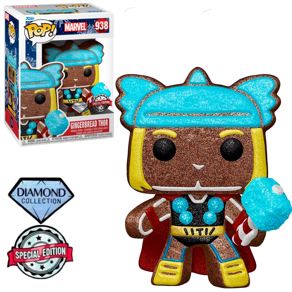 Funko Pop Marvel Holiday Exclusive - Gingerbread Thor 938 (diamond