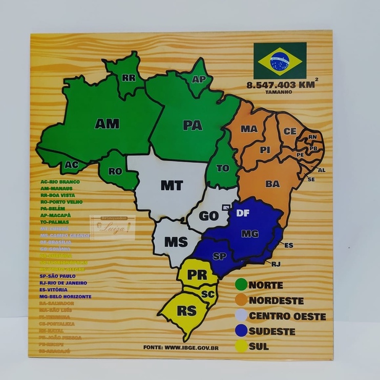 mapa do brasil em Promoção na Shopee Brasil 2024