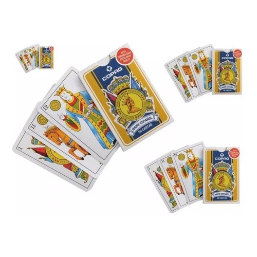 Baralho Espanhol Kit 2 Jogos 100 Cartas – Bilharmais®