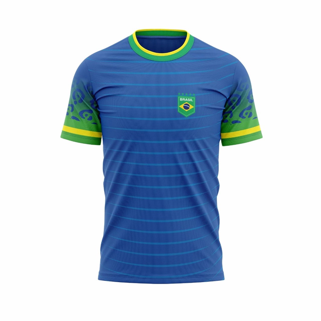 Camisa Camiseta Brasil Azul Copa 2022 Seleção Brasileira, Camiseta  Masculina Nunca Usado 92330003