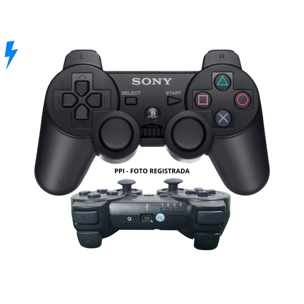 Controle playstation 3 ps3 Otima Qualidade - Black Games