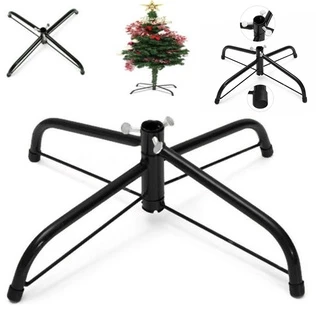 Suporte De Metal De Árvore De Natal / Suporte De Ferro Fundido 4 Pés Decoração De Festa