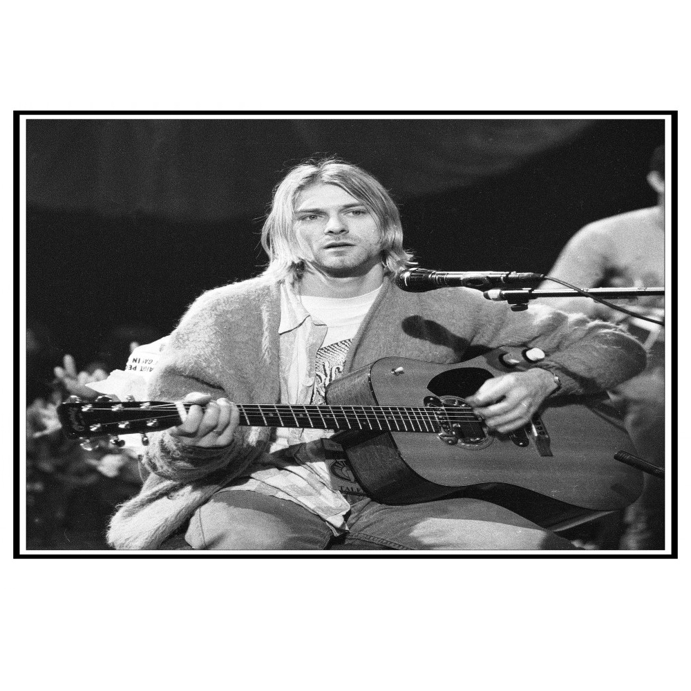 Dlkkklb Kurt Cobain Nirvana Frontman Pôsteres De Arte Para Parede